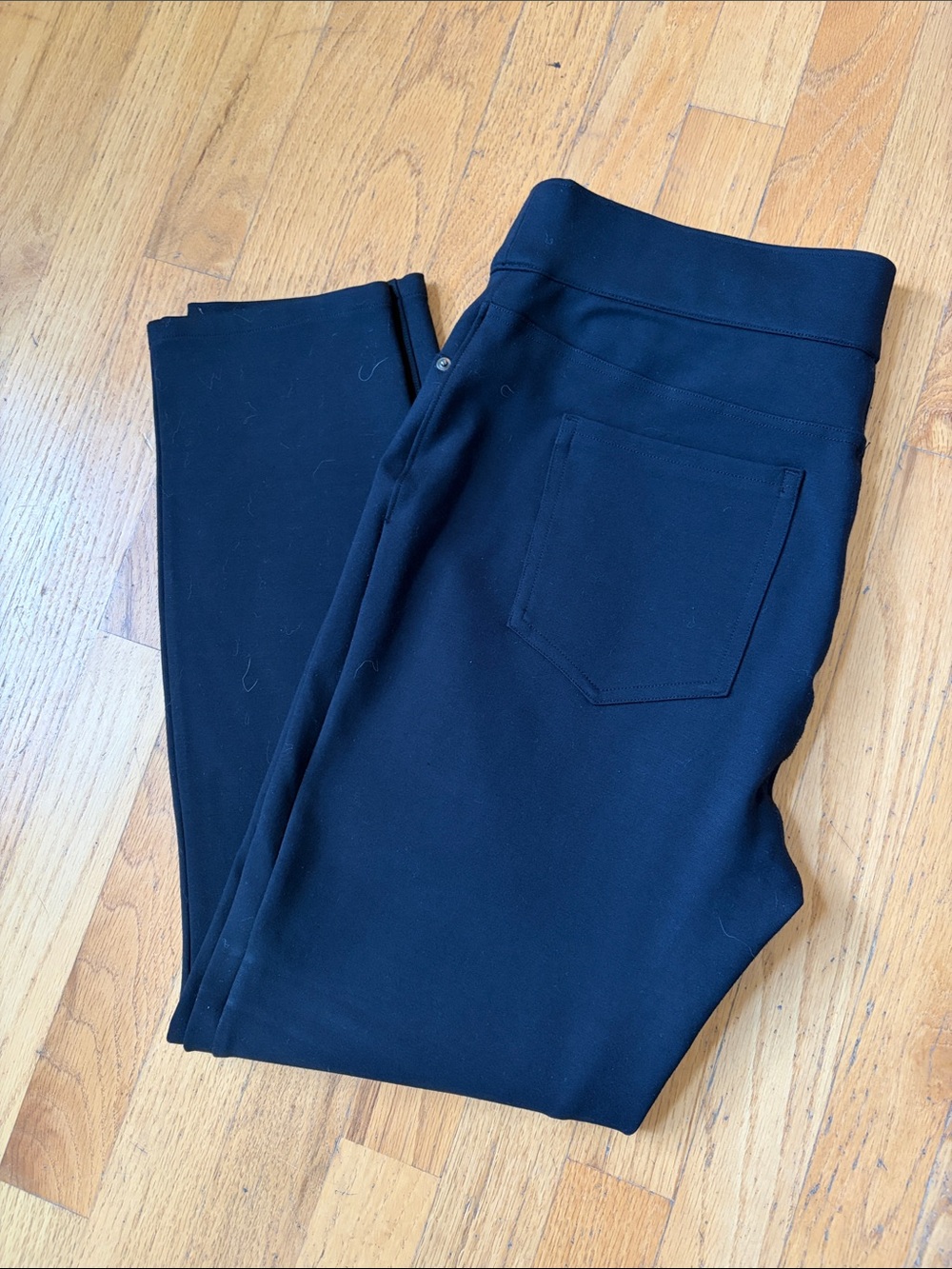 SPANX womens black slim pants